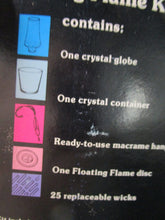 Load image into Gallery viewer, 1970's Federal Glassware Glass-Lites Floating Flame Kit with Original Box