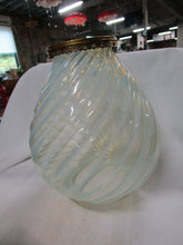 Load image into Gallery viewer, Vintage French Opalescent Swirl Large Glass Lampshade