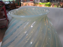Load image into Gallery viewer, Vintage French Opalescent Swirl Large Glass Lampshade