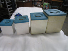 Load image into Gallery viewer, Retro Kitchen Wood Nesting Canister Set with Lids and Salt/Pepper Shaker Set