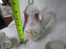 Load image into Gallery viewer, Vintage Wheat Pattern with Pink Accents Tea Service Set