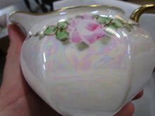 Load image into Gallery viewer, Vintage ZS & C Bavaria White Iridescent Floral Creamer and Sugar Set