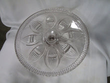Load image into Gallery viewer, Vintage Imperial Glass Kayak Pattern Clear Glass Pedestal Cake Stand