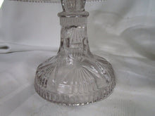 Load image into Gallery viewer, Vintage Imperial Glass Kayak Pattern Clear Glass Pedestal Cake Stand
