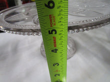 Load image into Gallery viewer, Vintage Imperial Glass Kayak Pattern Clear Glass Pedestal Cake Stand
