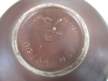 Load image into Gallery viewer, Vintage Haeger Flower-Ware Chocolate Brown Ceramic Lily Bowl Planter