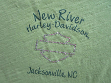 Load image into Gallery viewer, Harley Davidson, 2XL, Womens Shirt, Green Harley Angel, Jacksonville NC