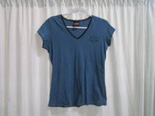 Load image into Gallery viewer, Harley Davidson, XLarge, Womens Shirt, Blue, Temple TX, Horny Toad
