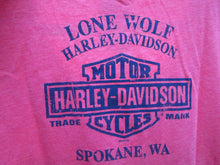 Load image into Gallery viewer, Harley Davidson, XLarge, Womens Shirt, Pink, Spokane WA