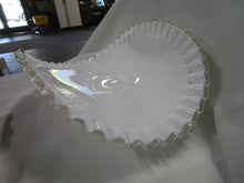 Load image into Gallery viewer, Vintage Fenton Art Glass Silver Crest Banana Bowl
