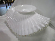 Load image into Gallery viewer, Vintage Fenton Art Glass Silver Crest Banana Bowl
