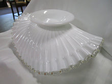 Load image into Gallery viewer, Vintage Fenton Art Glass Silver Crest Banana Bowl