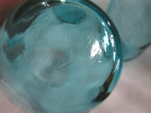 Load image into Gallery viewer, Vintage Turquoise Aqua Glass Beverage Tumblers Set of 6