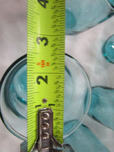Load image into Gallery viewer, Vintage Turquoise Aqua Glass Beverage Tumblers Set of 6