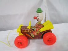 Load image into Gallery viewer, 1960s&#39;s Fisher Price Jalopy Pull Toy Clown Car
