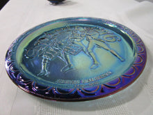 Load image into Gallery viewer, Vintage Blue Carnival Glass Spirit of 76 Bicentennial Collector Glass Plate