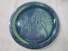 Load image into Gallery viewer, Vintage Blue Carnival Glass Spirit of 76 Bicentennial Collector Glass Plate