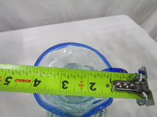 Load image into Gallery viewer, Fenton Handpainted Artist Signed Aqua and Cobalt Blue Floral Small Pitcher