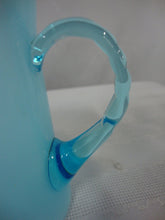 Load image into Gallery viewer, Vintage Fenton 4" Blue Creamer with Clear Blue Applied Handle