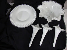 Load image into Gallery viewer, Vintage Fenton Silver Crest 3 Horn Epergne Bowl with Under Platter