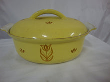 Load image into Gallery viewer, Vintage DRU Holland Cast Iron & Enamel Tulip Covered Baking Dish