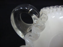 Load image into Gallery viewer, Vintage Fenton Silver Crest Art Glass Ruffled Edge Heart Bowl