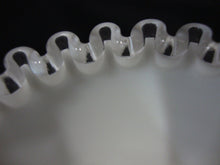 Load image into Gallery viewer, Vintage Fenton Silver Crest Milk Glass Footed Candy Mint Bowl Dish