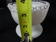 Load image into Gallery viewer, Vintage Fenton Silver Crest Milk Glass Footed Candy Mint Bowl Dish