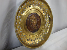 Load image into Gallery viewer, Vintage Franz Haydn Metal Pierced Cutout Decor Wall Plate