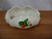 Load image into Gallery viewer, Vintage Bell Tarr 22K Gold Trim Strawberries and Butterflies Trinket Decor Bowl Dish