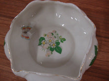 Load image into Gallery viewer, Vintage Bell Tarr 22K Gold Trim Strawberries and Butterflies Trinket Decor Bowl Dish