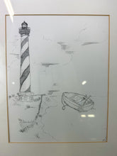 Load image into Gallery viewer, Framed Lighthouse Illustration