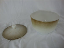 Load image into Gallery viewer, Vintage Federal Glass 1.5 Quart Mesa Metallic Ombre Cooking Serving Dish With Lid