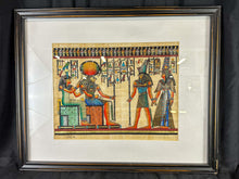 Load image into Gallery viewer, Signed Adel Ghabour Egyptian Papyrus Painting, Includes Certificate