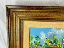 Load image into Gallery viewer, Framed & Signed Sicilian Hillside Houses Oil Painting