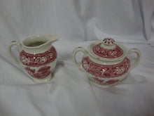 Load image into Gallery viewer, Vintage Warwick Tudor Rose Creamer and Sugar Set