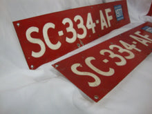 Load image into Gallery viewer, 1977 SC Wildlife Resources Metal Boating License Plate - Pair - SC-334-AF
