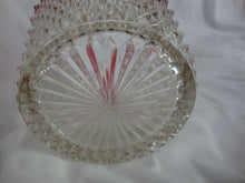 Load image into Gallery viewer, Vintage Indiana Glass Ruby Red & Clear Glass Diamond Point Ice Bucket