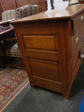Load image into Gallery viewer, Antique Tiger Oak Server Sideboard Kitchen Island Cabinet
