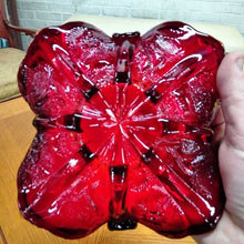 Load image into Gallery viewer, 2000 Fenton 95th Anniversary Amberina Thistle Basket