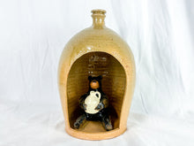 Load image into Gallery viewer, Double-Signed Marvin &amp; Lynn Bailey &quot;Jug with Bear Inside&quot; Hand-Made Pottery Sculpture
