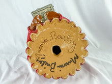 Load image into Gallery viewer, Signed Marvin Bailey Folk Art Lady with Turkey Pottery Sculpture