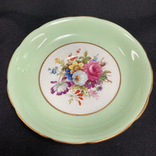 Load image into Gallery viewer, Hammersley and Co. Green with Floral Transfer Teacup and Saucer