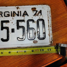 Load image into Gallery viewer, 1971 Virginia Automobile License Plate T345-560
