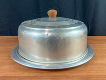 Load image into Gallery viewer, Vintage &quot;Kr... Enduring&quot; Metal Cake Plate and Dome
