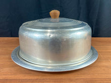 Load image into Gallery viewer, Vintage "Kr... Enduring" Metal Cake Plate and Dome