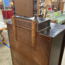 Load image into Gallery viewer, Vintage Mahogany 2 over 4 Highboy Dresser with Glove Box and Tilt Mirror