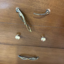 Load image into Gallery viewer, Retro MCM Curved Top Front Four Drawer Highboy Dresser