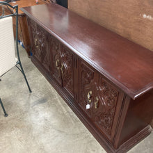 Load image into Gallery viewer, Vintage MCM Solid Wood Buffet Server Sideboard