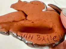 Load image into Gallery viewer, Signed Lynn Bailey "Napping Dogs" Hand-Made Ceramic Sculpture